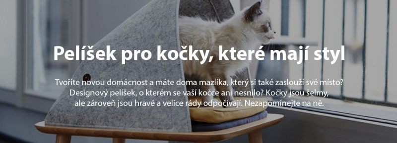 Pelíšek pro kočky, které mají styl, josef trakal