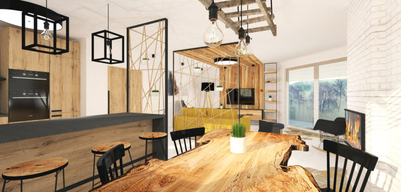 rodinný dům v rustikálně industriálním stylu, josef trakal