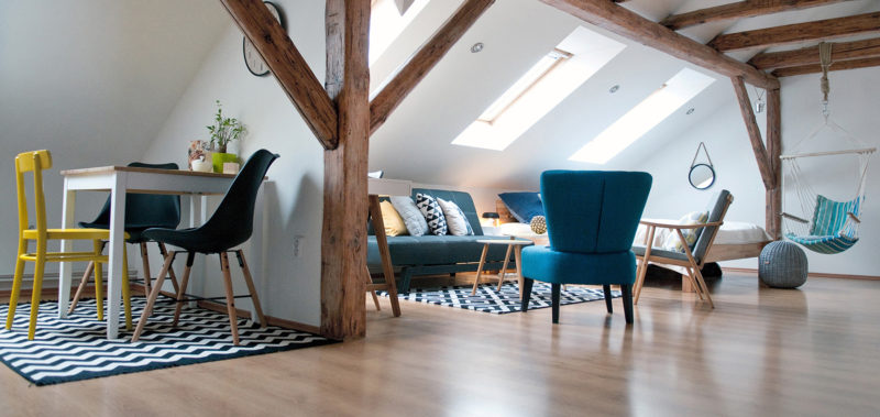 Liberec, podkroví v centru města