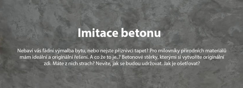 betonové stěrky, josef trakal