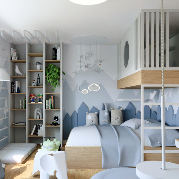 ralsko, dětský chlapecký pokoj, josef trakal