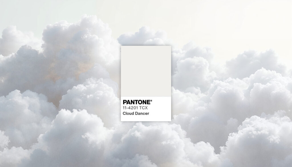 Cloud dancer, barva roku, pantone, josef trakal